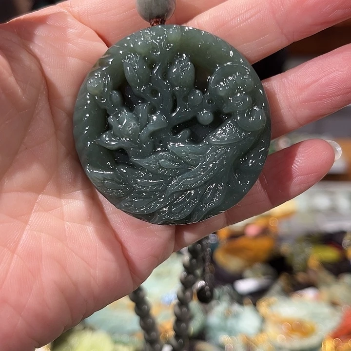 未镶嵌岫玉毛衣链