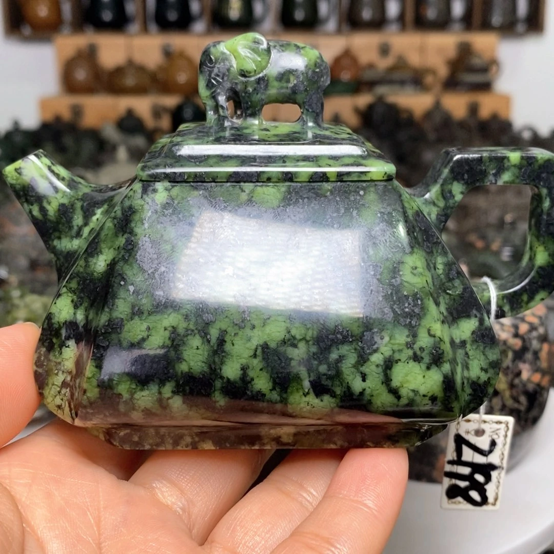 藏玉药王石四方抽角石瓢220cc