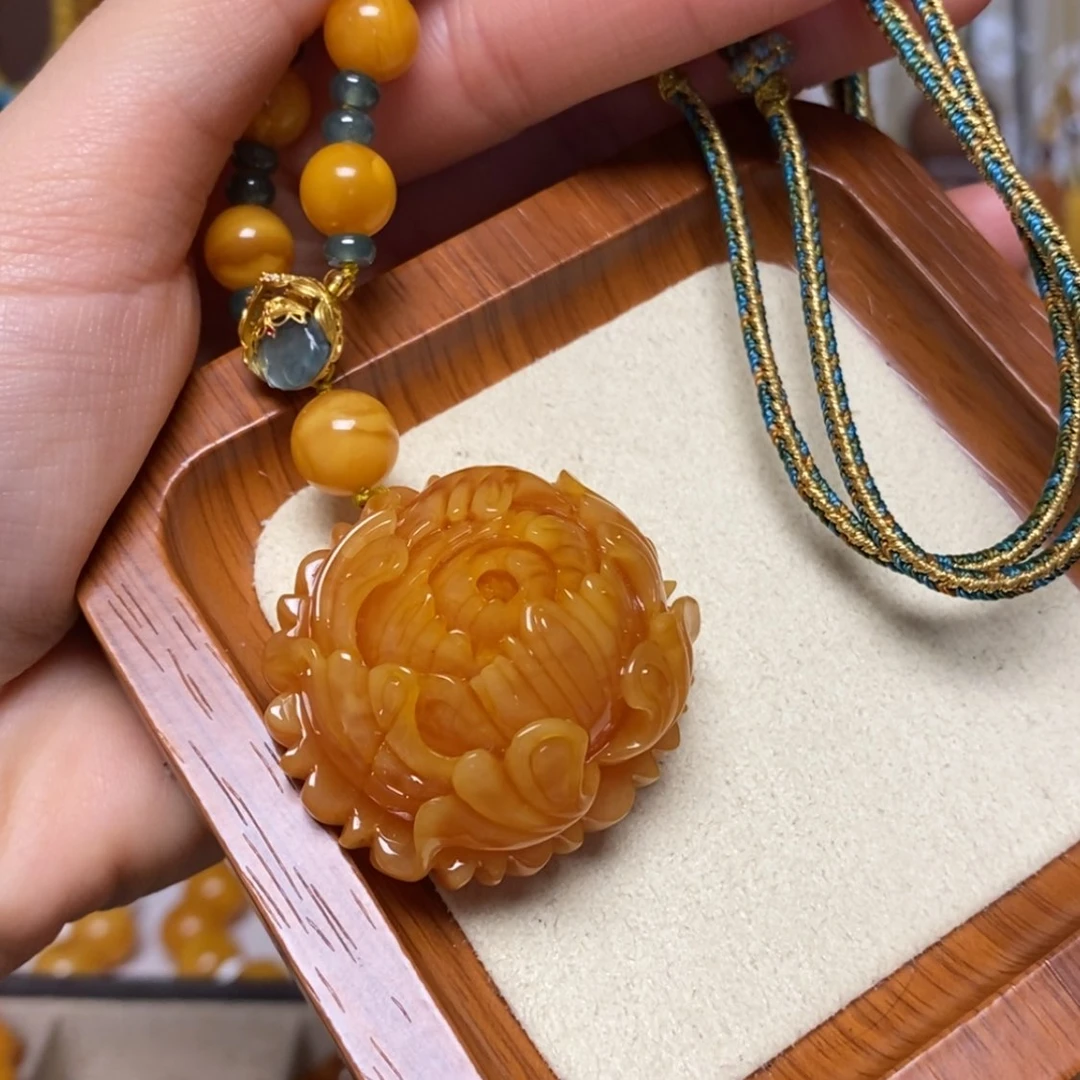 【闪购商品】蜜蜡颈饰未镶嵌项链