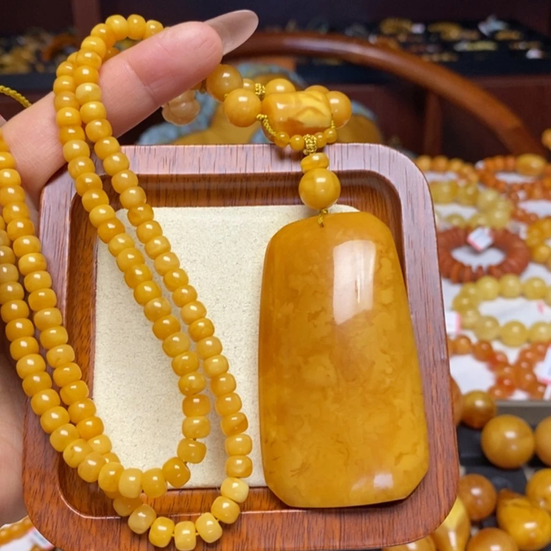 【闪购商品】蜜蜡颈饰未镶嵌项链