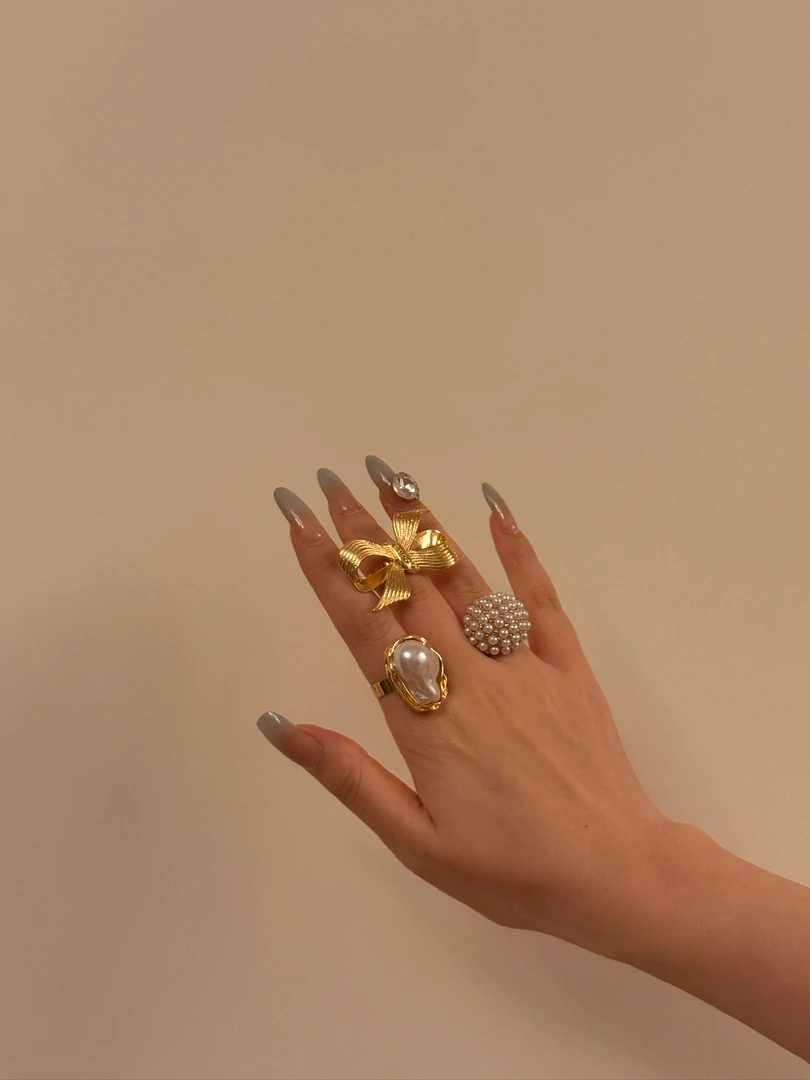 老货｜戒指套装（三枚） 默认微瑕zf-jztz0001