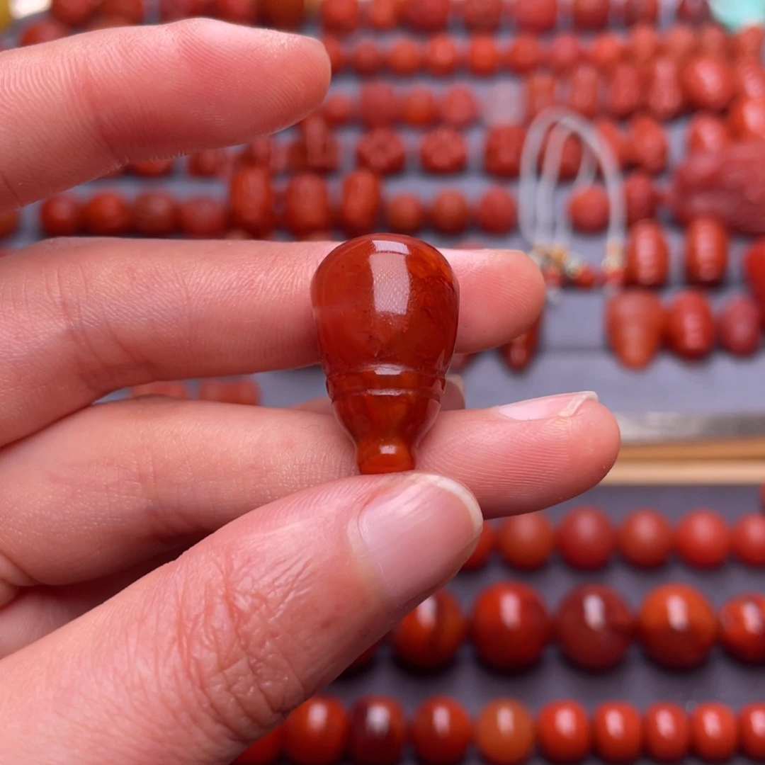 南红玛瑙其他未镶嵌蕾***^W12➕瓦西火焰纹三通