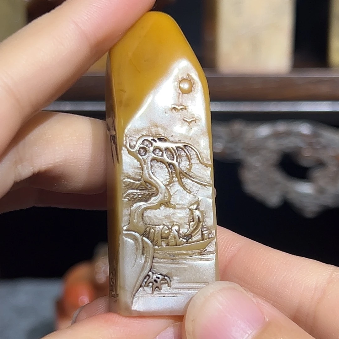 寿山石印石寿山石是山山水水