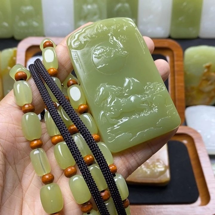 石材昆仑山料一套