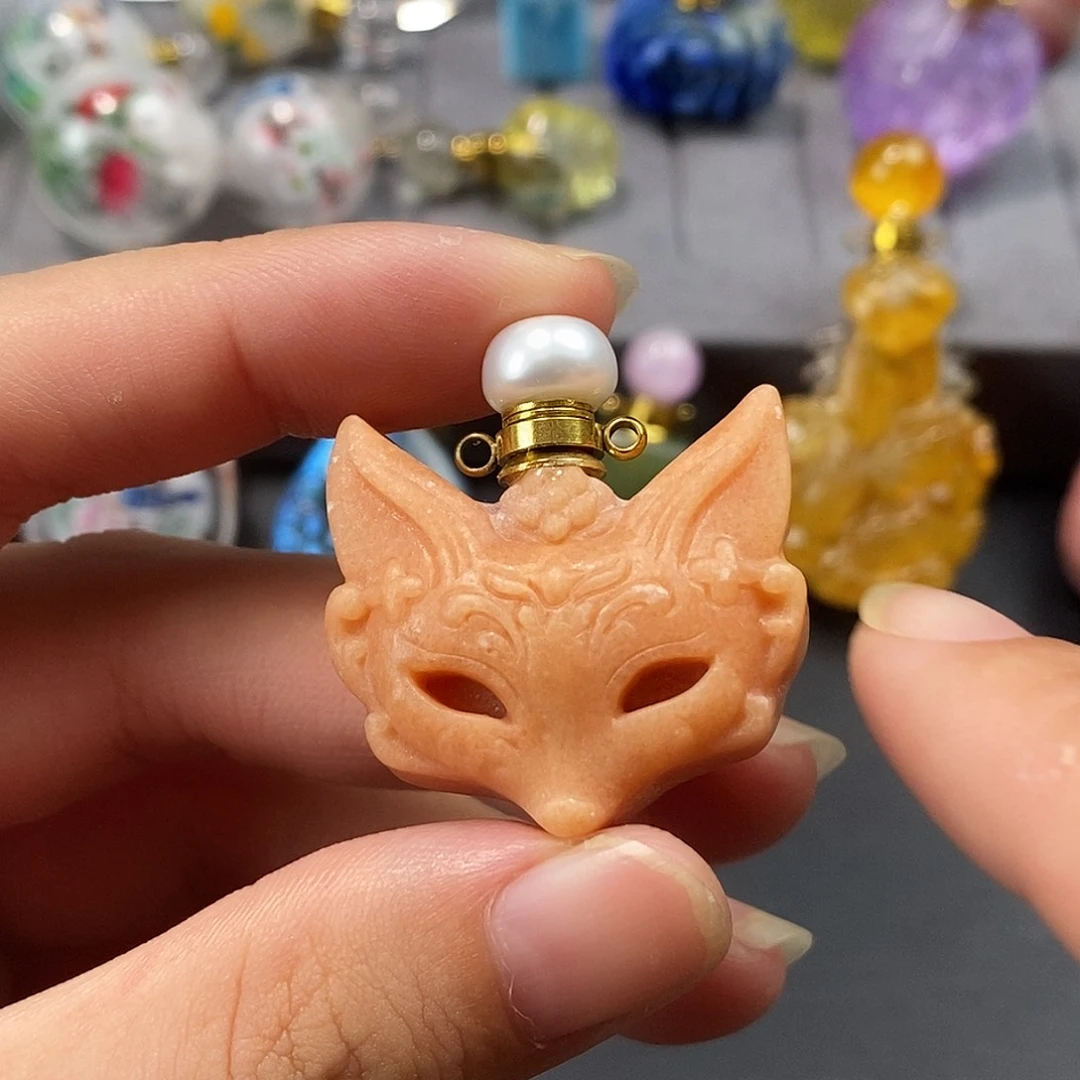 合金查罗石珠宝半成品香水瓶