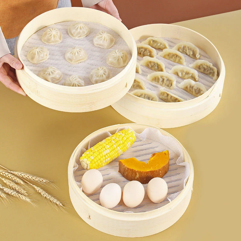 蒸笼布蒸笼垫家用纯棉纱布蒸馒头包子蒸屉布圆形蒸馍笼布