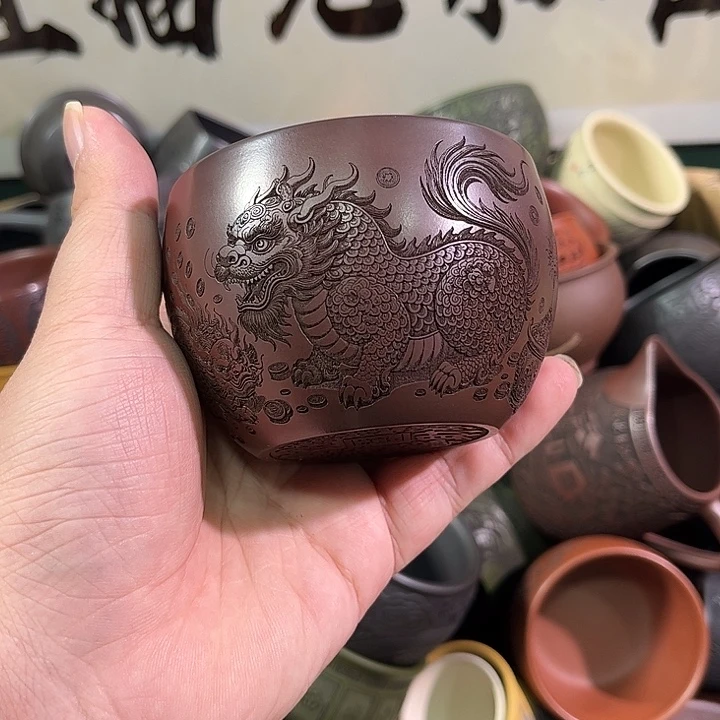 茶杯紫砂全手工紫砂 主人杯