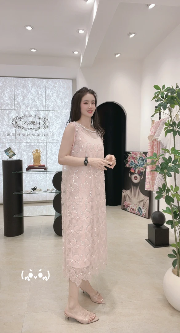 【粉黛家人】夏季甜美连衣裙005气质轻奢时尚