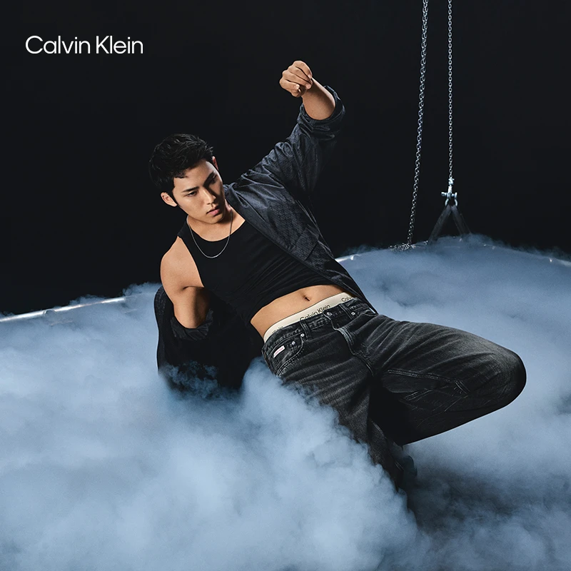 【金珉奎同款】CK Jeans25秋季新男老花满印轻薄连帽夹克