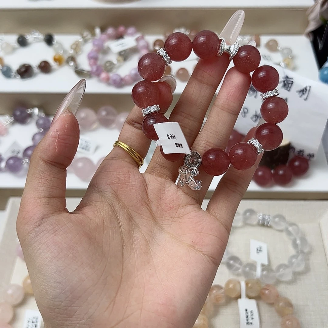 水晶手链未镶嵌s***a48小时鉴赏