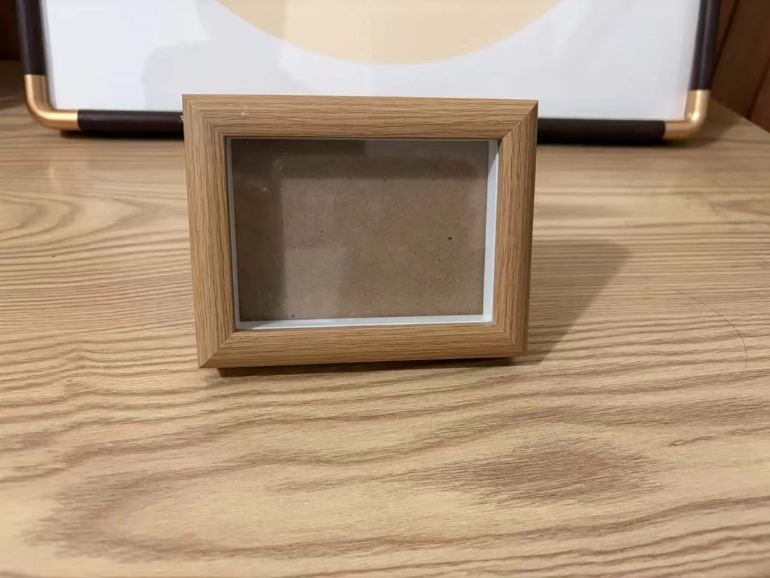 到手5个【姝禾宣纸】原木色宋锦相框小摆台2卡框8.5*11.5