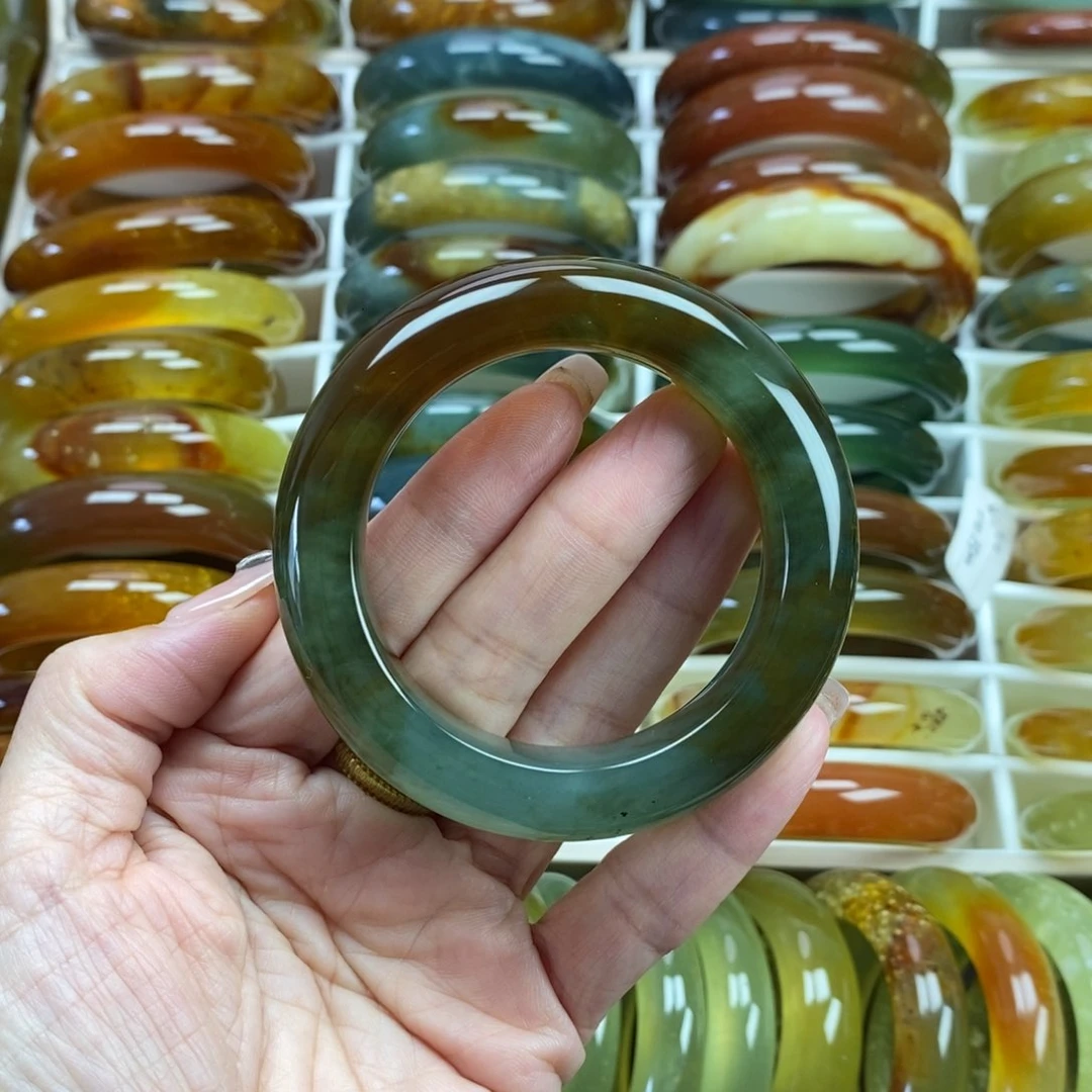 未镶嵌蛇纹石玉手镯52