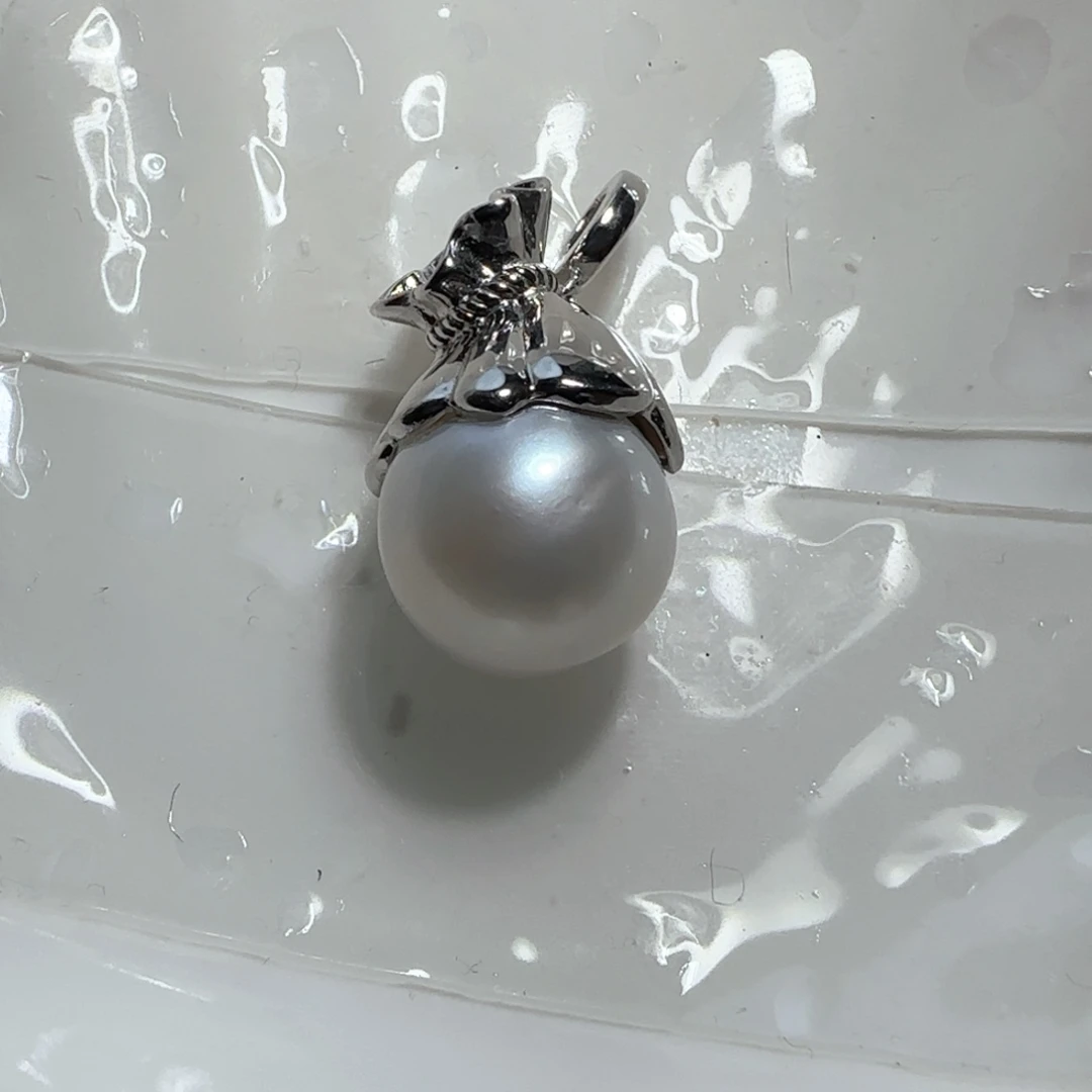 海水珍珠银S925镶嵌颈饰