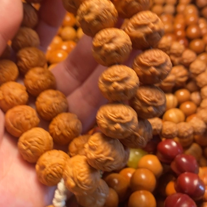 【闪购商品】猴头核桃手串好**安悟空