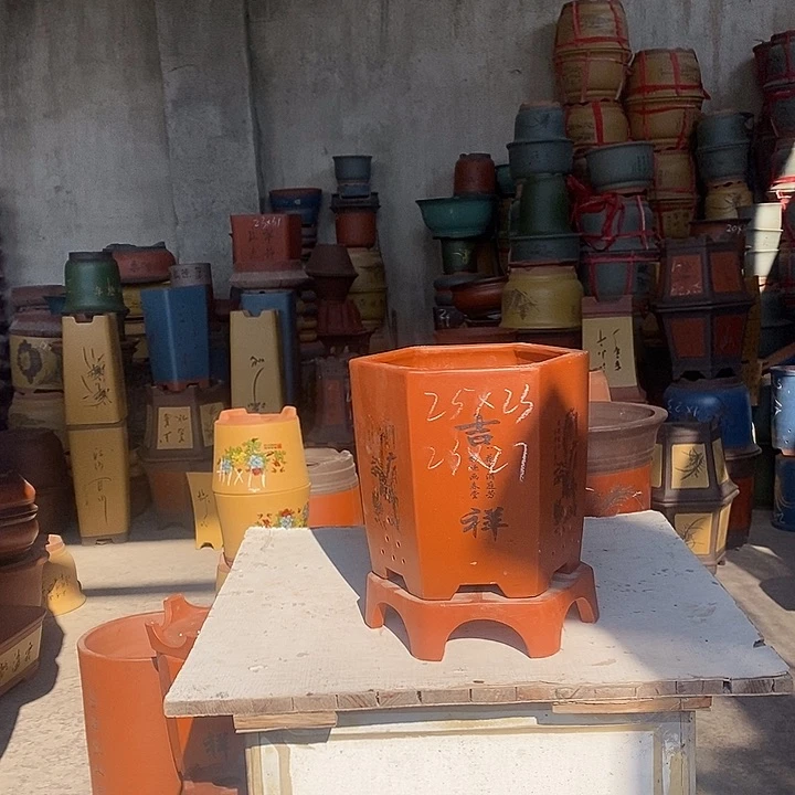 紫砂花盆紫砂花盆