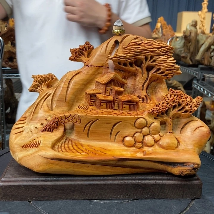 柏木（崖柏）山水倒流香送两盒香