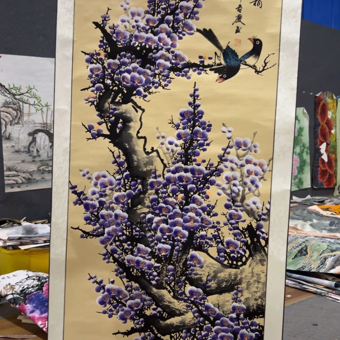 国画国画作品画心一张