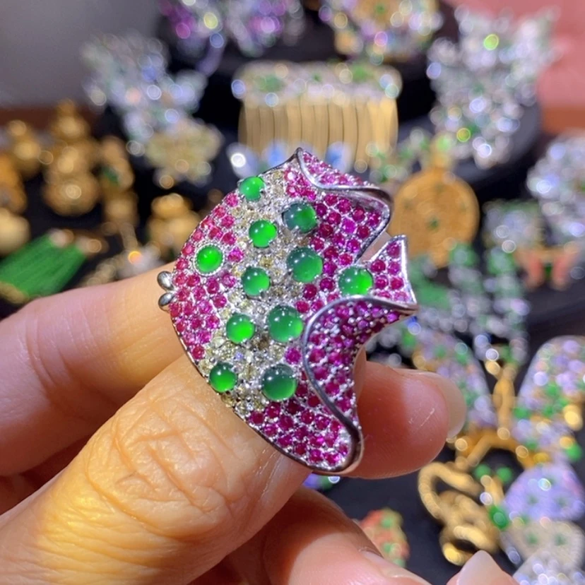 【闪购商品】银S925镶嵌挂件翡翠