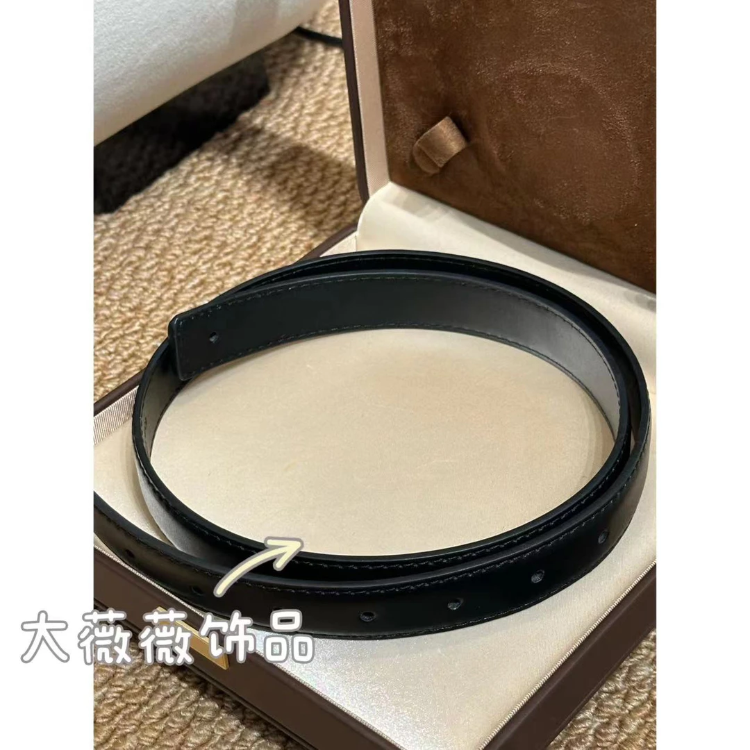 高级感黑色内里老花腰带-38533