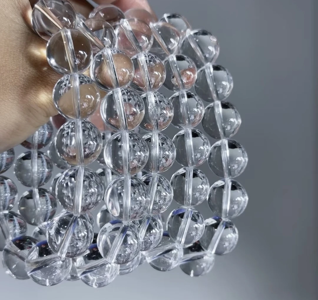 天然白水晶喜马拉雅10到11毫米手链