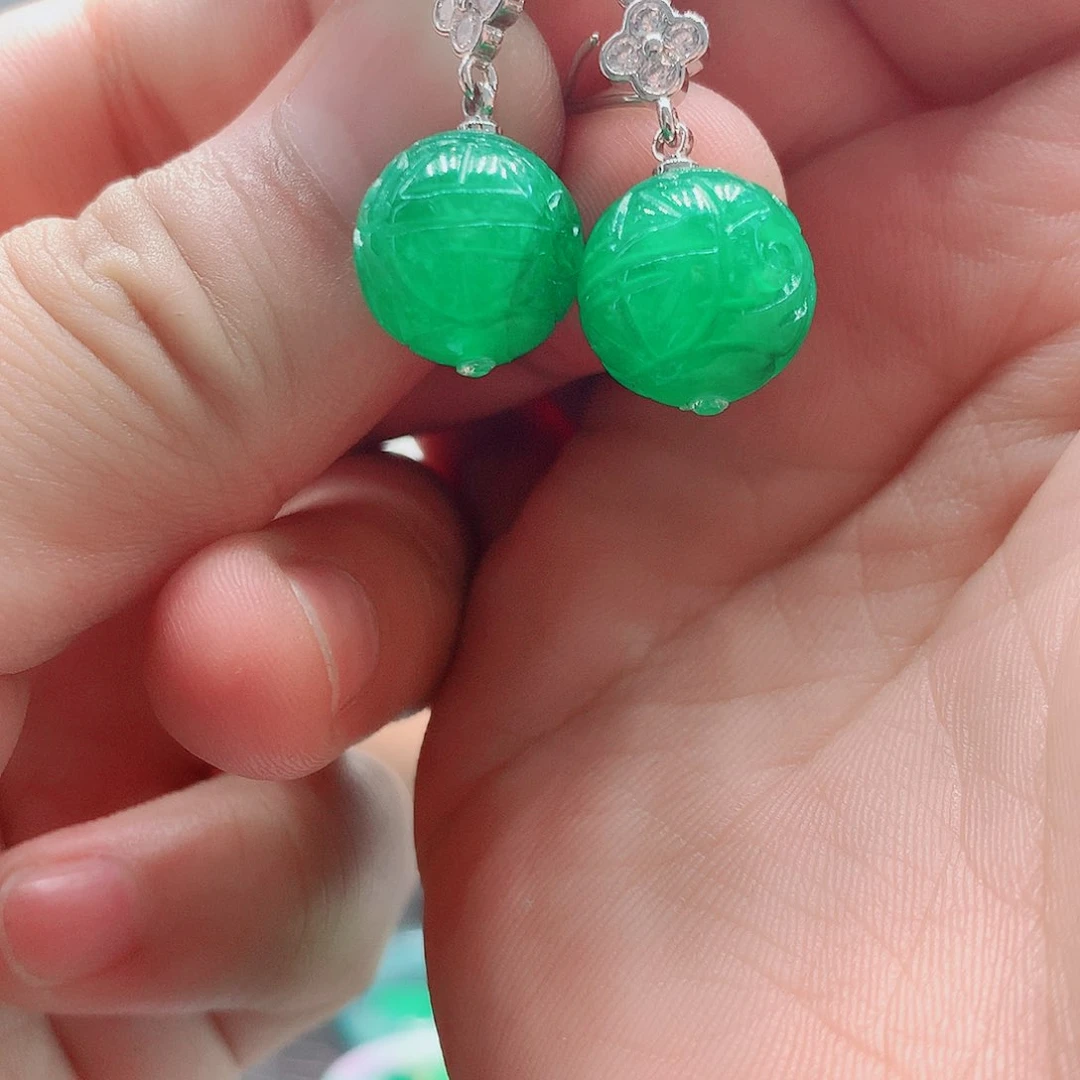 翡翠挂件14K金镶嵌127