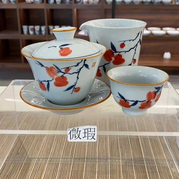 釉下老陶泥手工绘制
