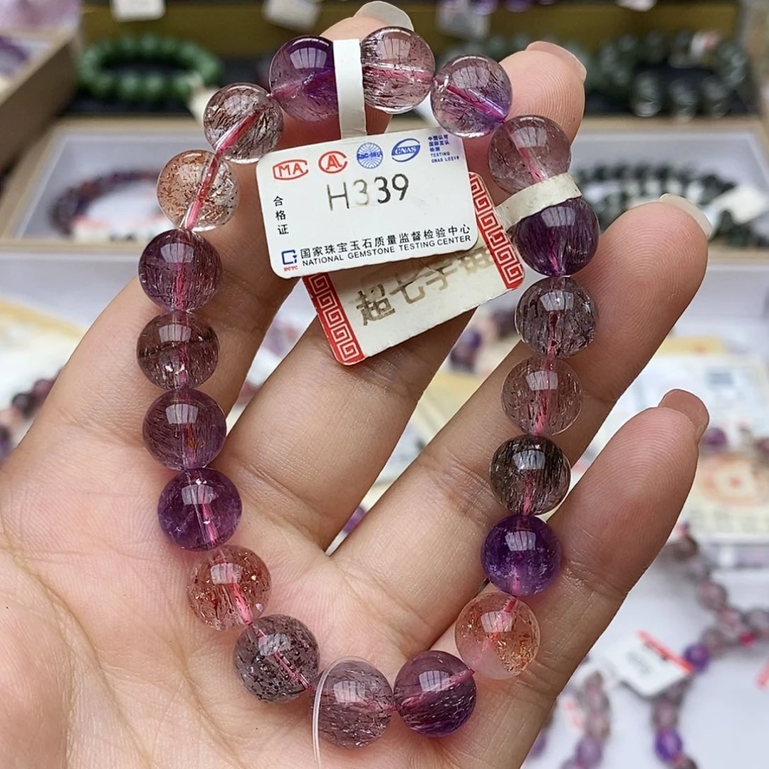 水晶手链未镶嵌H339超七9+