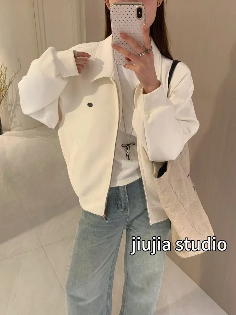 九佳 【春日遐想】立领外套时尚休闲宽松百搭ins外套开衫