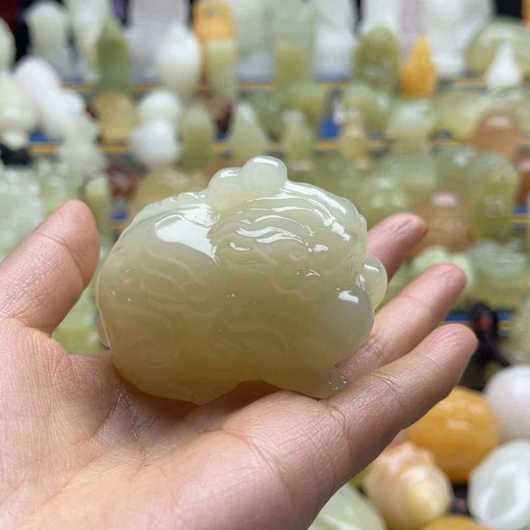 断***念天然雕刻桌面小摆件