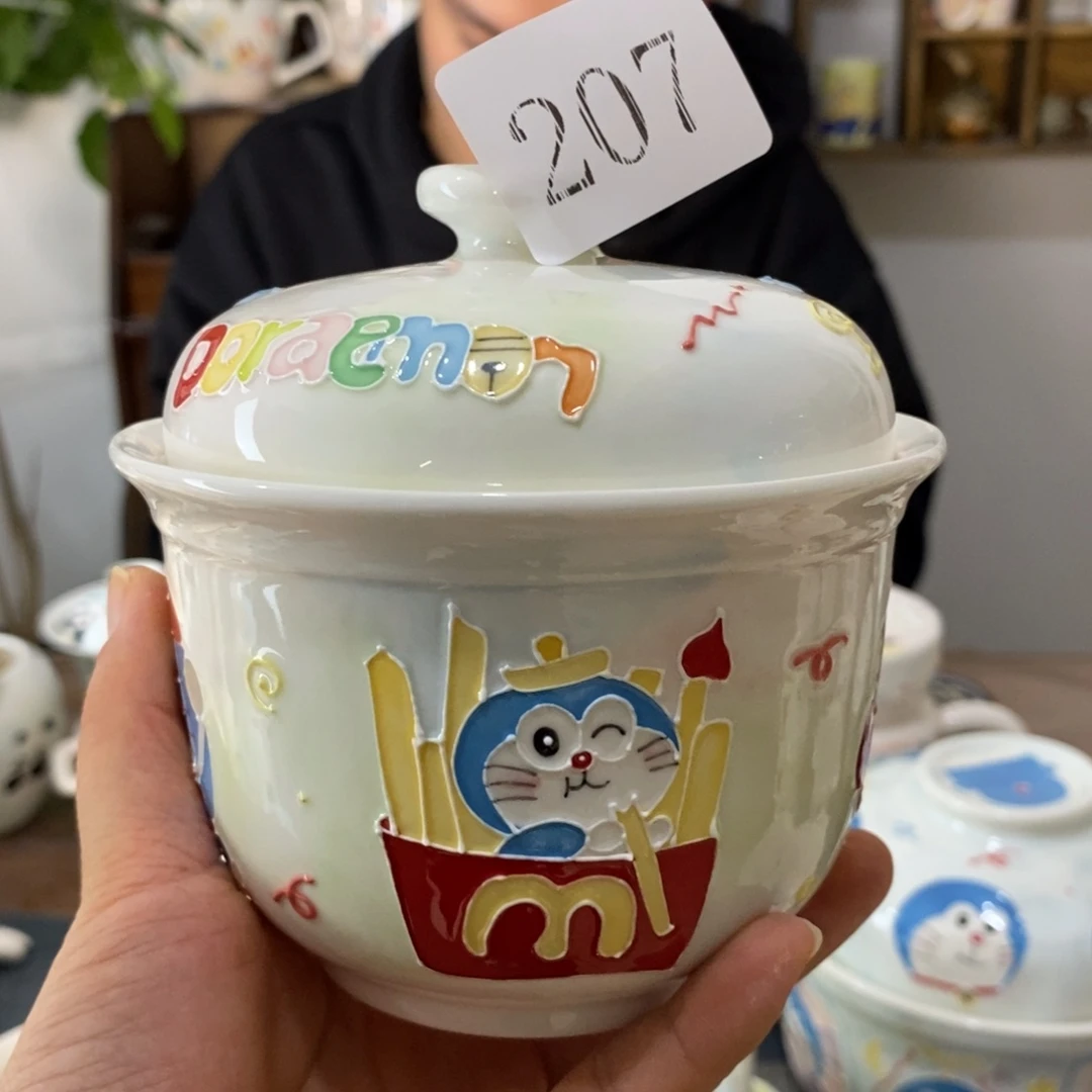 瓷片景德镇釉下彩手绘