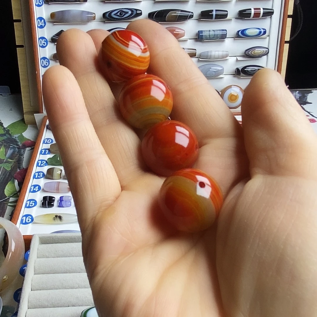 心***静玛瑙/玉髓未镶嵌颈饰