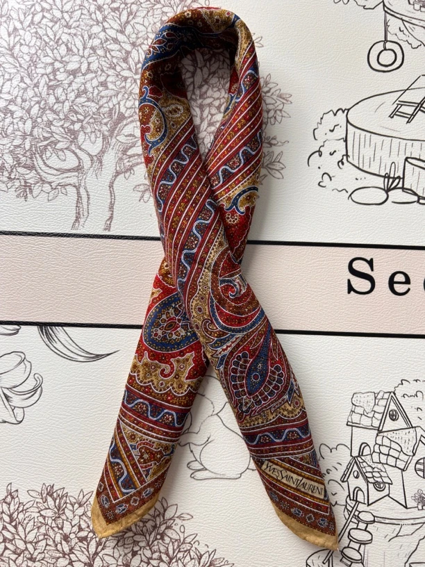 复古进口时尚中古方巾爆款