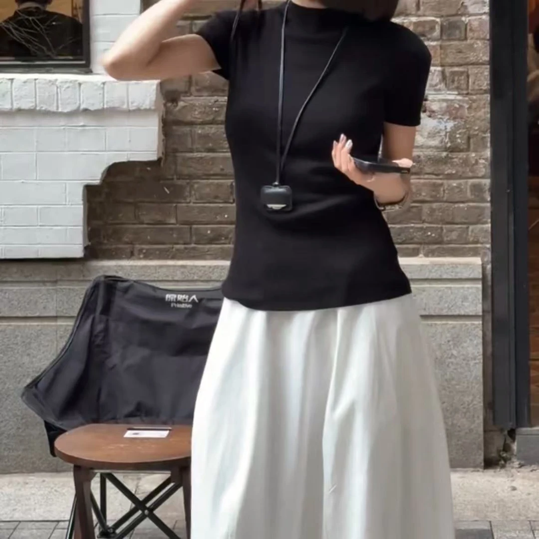 2025春季新款时尚显瘦气质女士网红洋气两件套百搭款D7651