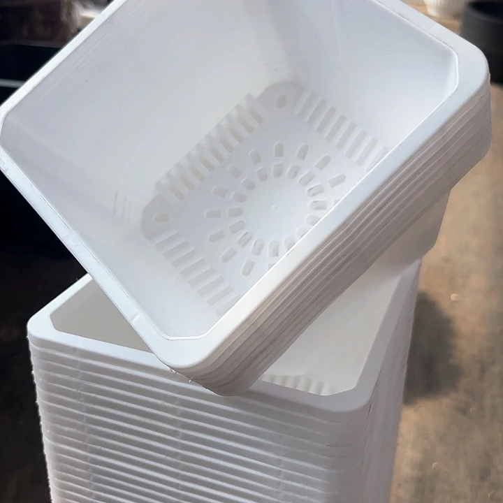 ₍****17公分白方盆10个