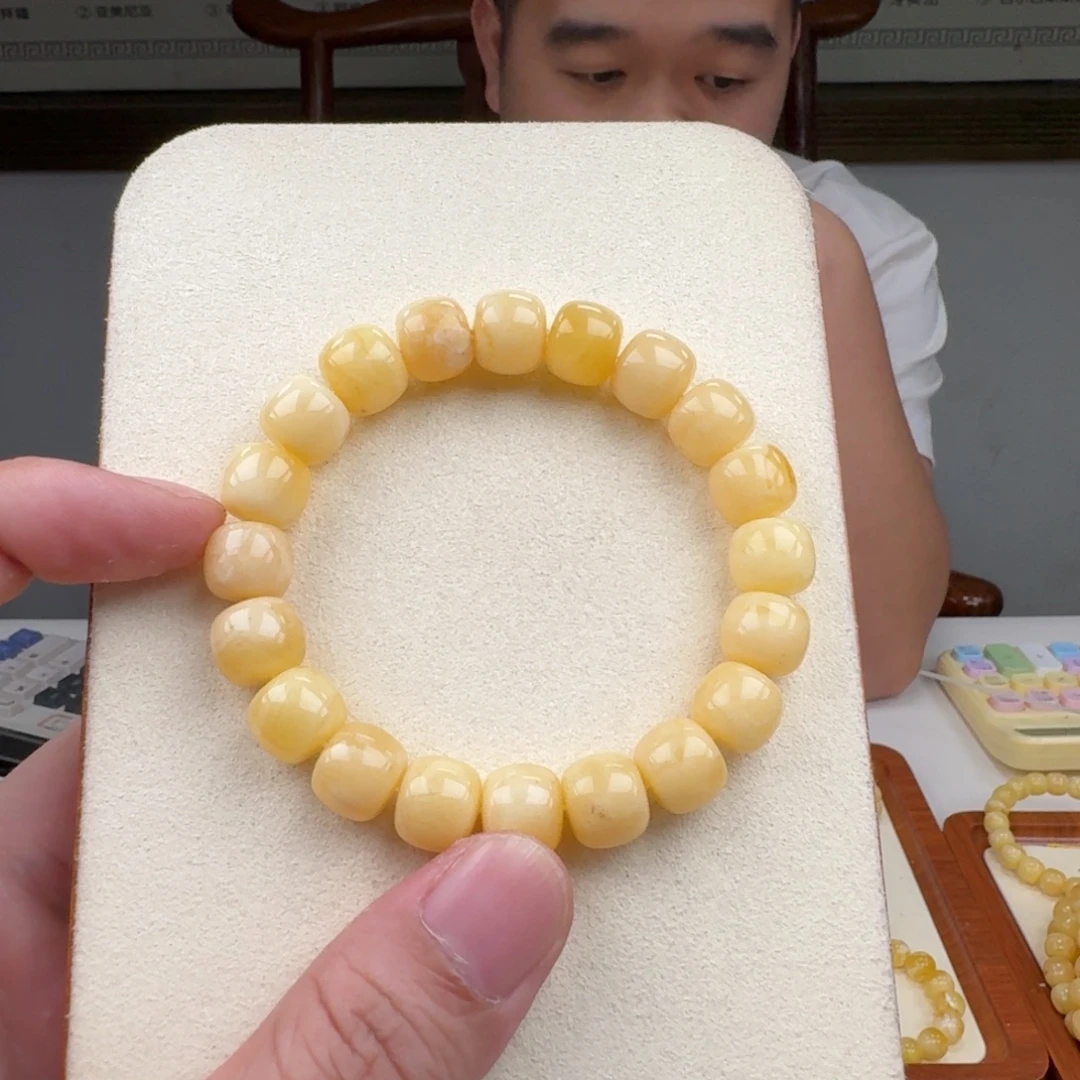 琥珀未镶嵌手链蜜蜡手串