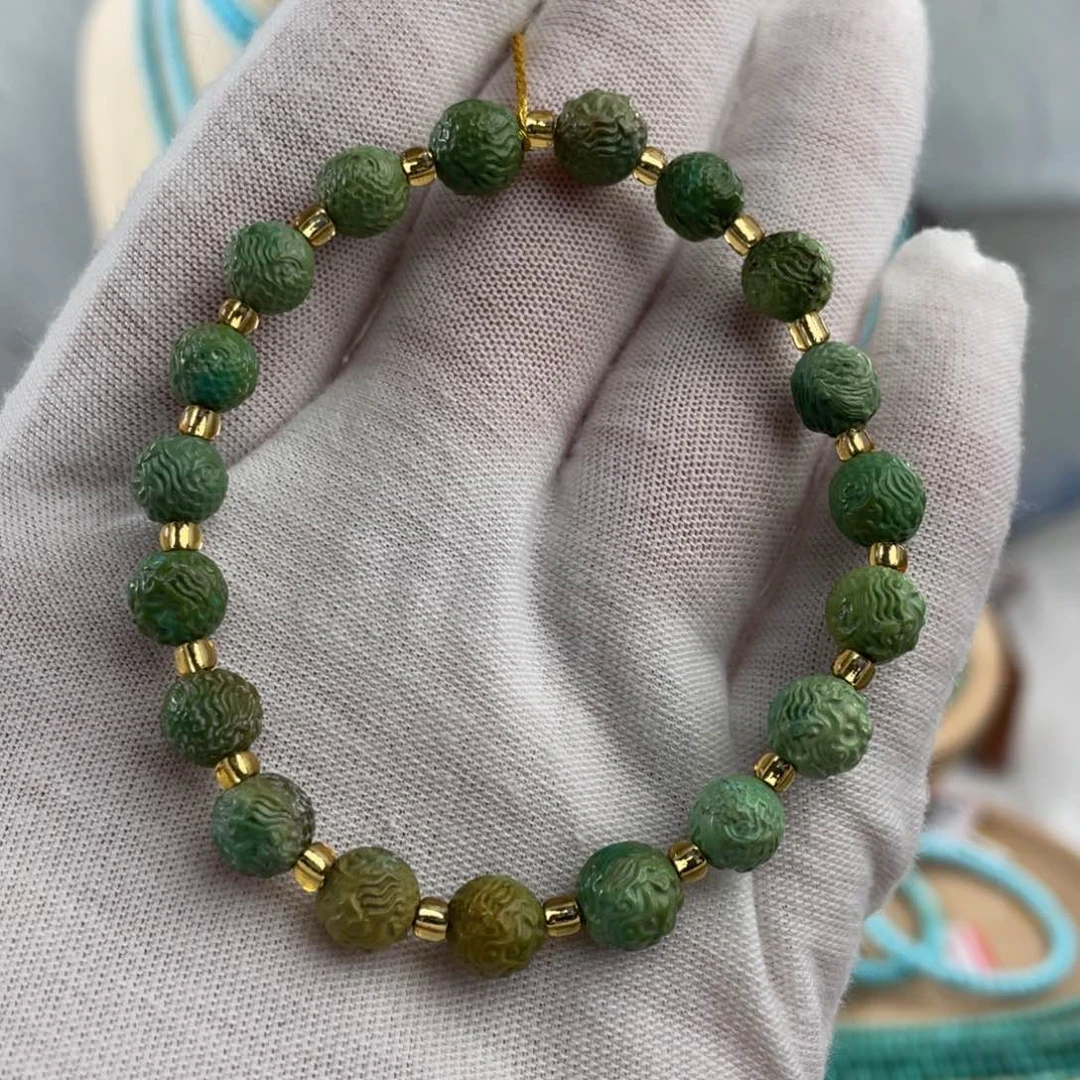 绿松石手链未镶嵌精品美人鱼手串卡7