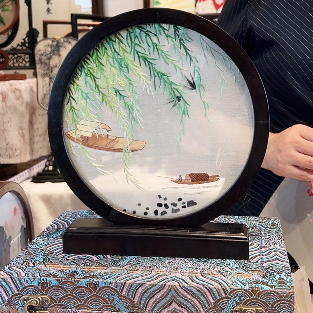 织绣苏绣摆台手工