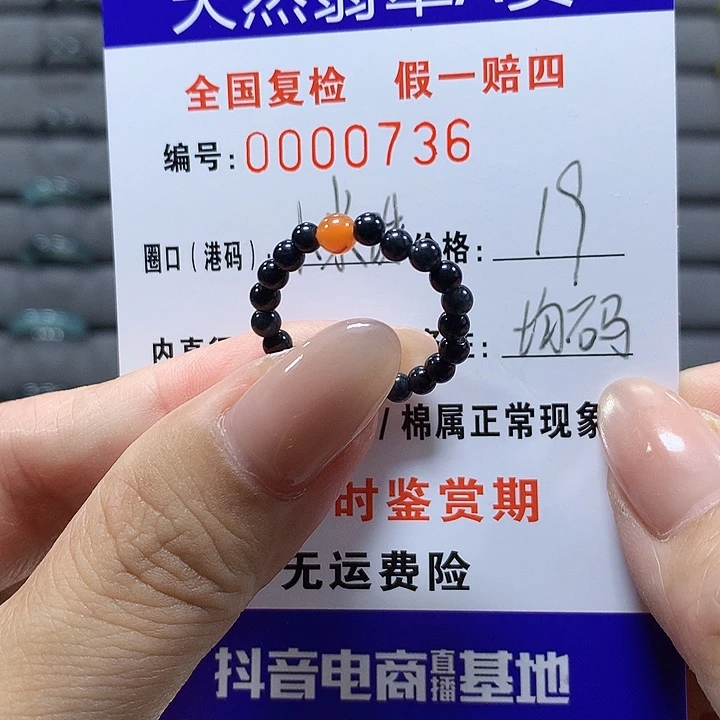 翡翠未镶嵌戒圈     0736