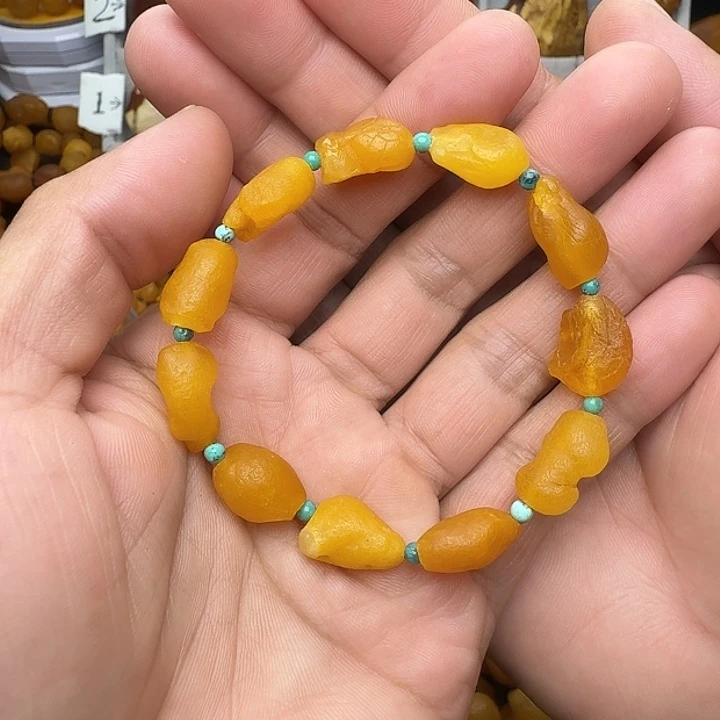 蜜蜡未镶嵌裸石天然蜜蜡手串