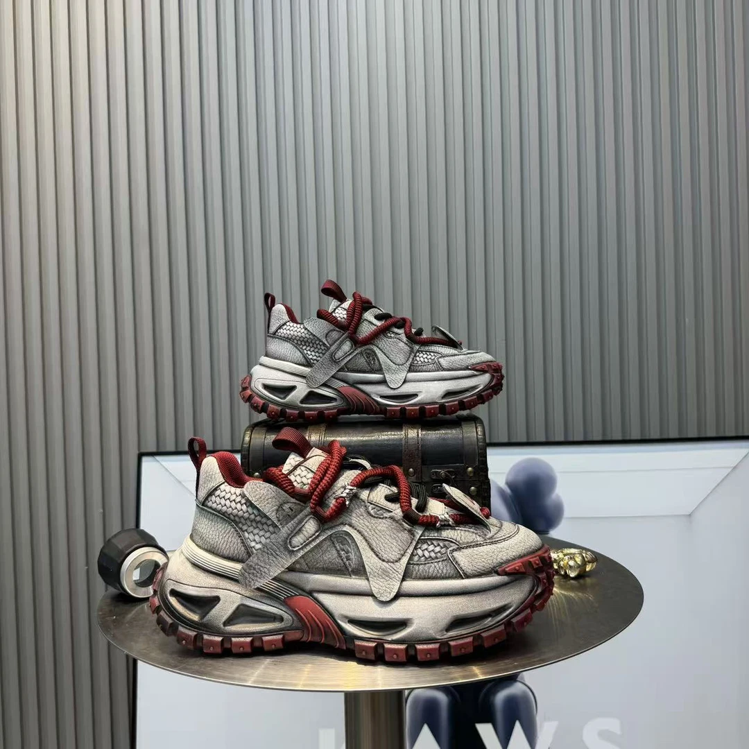 百搭男士老爹鞋休闲鞋学院风做旧增高时尚休闲鞋