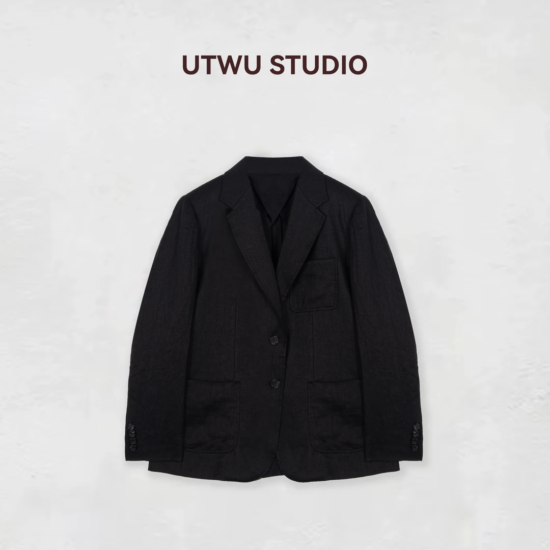UTWU小敏 「自我轮廓」高克重1oo雨露麻肌理感春夏西装外套S25W1015
