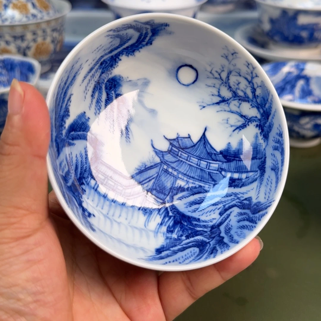 景德镇纯手绘茶具圆圆230
