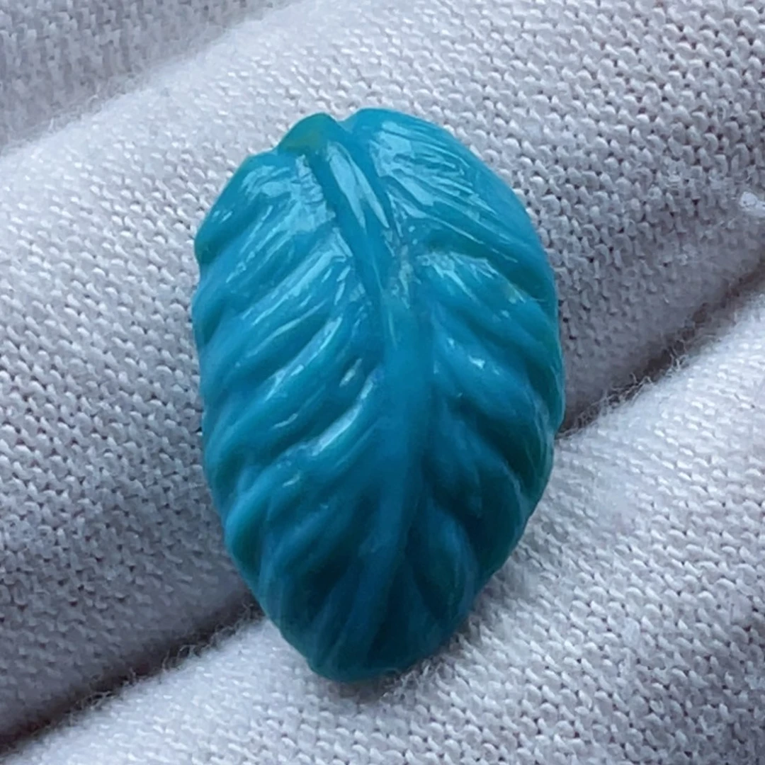 未镶嵌绿松石珠宝奇石卡11-18-4