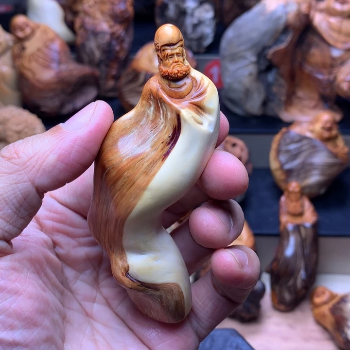 柏木（崖柏）崖柏陈化料手把件