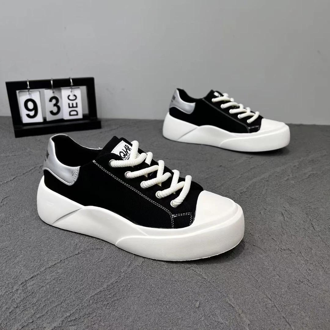 夏季新款百搭透气休闲鞋百搭布面潮流低帮休闲板鞋布鞋时尚软底男