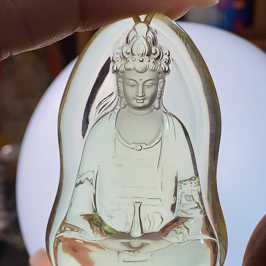 锦***来未镶嵌颈饰水晶吊坠