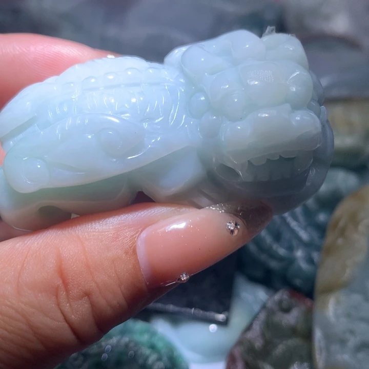 翡翠未镶嵌颈饰保真天然A货翡翠