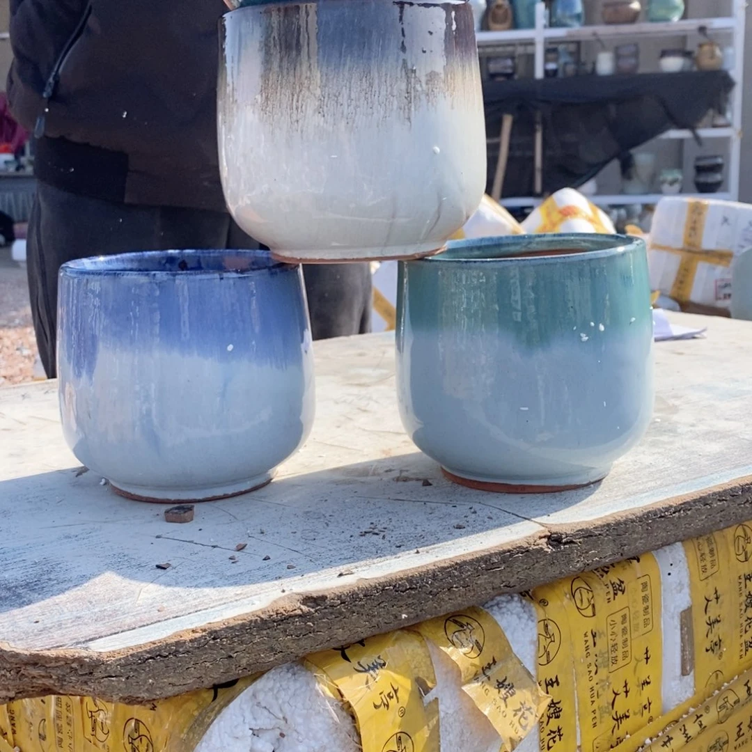 红陶杨杨花盆0210-100向小龙蛋