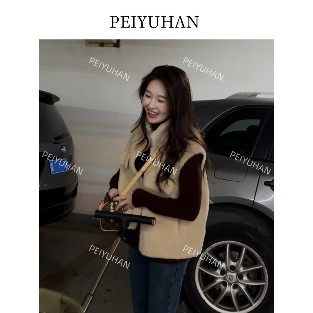 PEIERNA佩佩PC 【奶呼呼】100全羊毛马夹 S1747 6116017毛马甲时尚