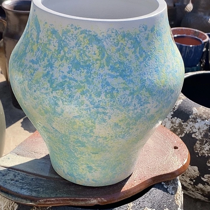 花盆紫砂口20.5高度31瑕疵